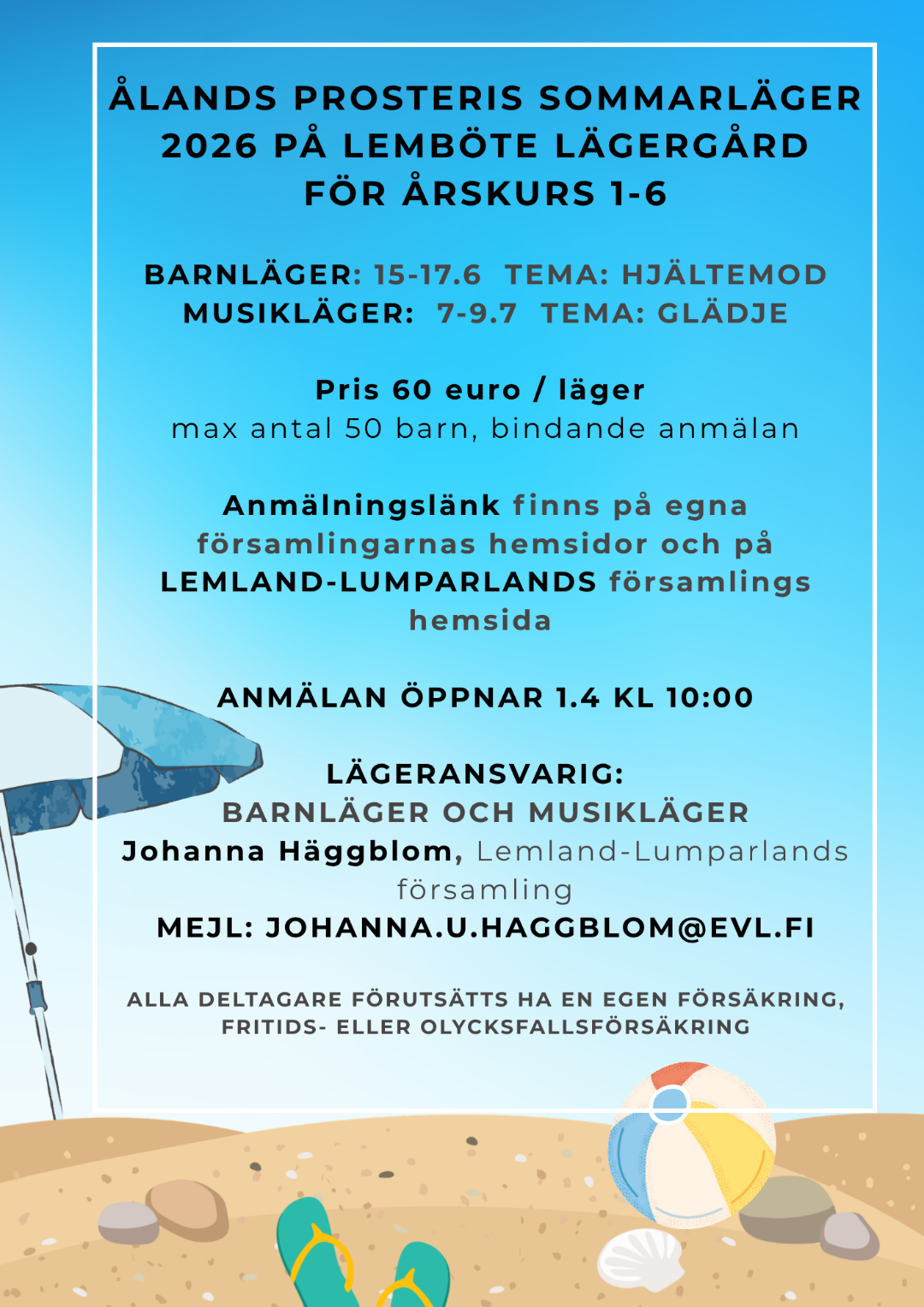 Affisch sommarläger